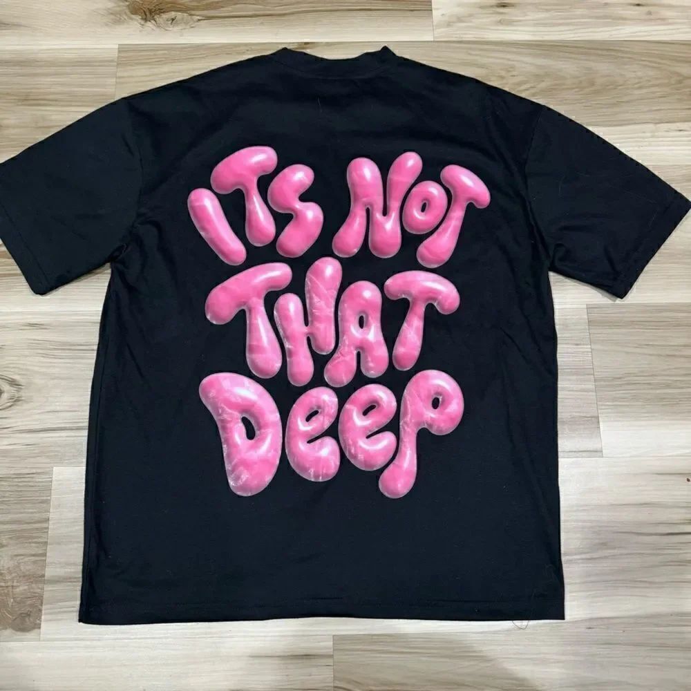Romwe It’s Not That Deep Graphic Short Sleeve Shirt Women’s Small